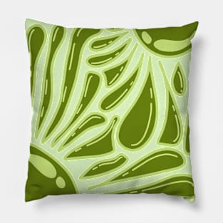 Green flowers Pillow