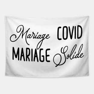 Mariage covid Mariage solide Tapestry