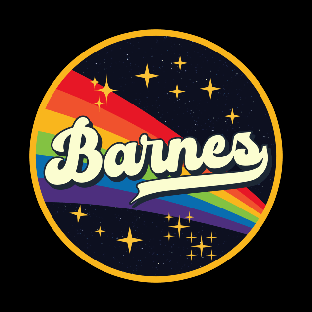 Barnes // Rainbow In Space Vintage Style by LMW Art