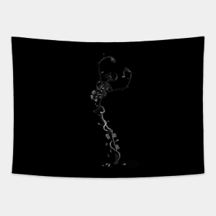 Ballerina skeleton Tapestry