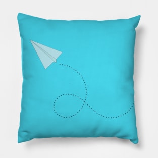 Paper airplane leaves line Pillow