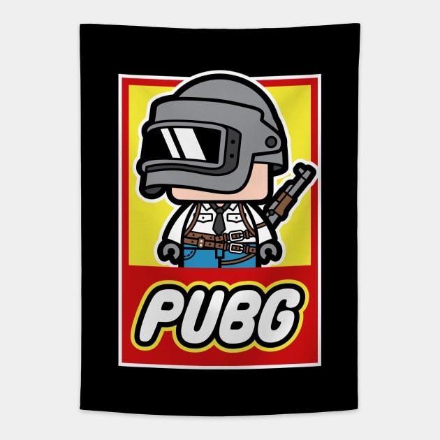 PUBG - Brick Grounds Tapestry by chibifyproject