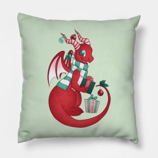 Christmas Dragon 2021 Pillow