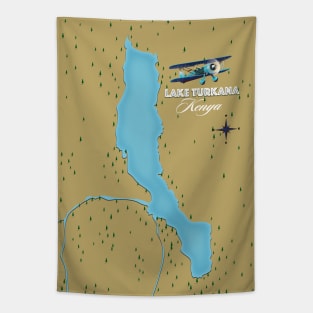 Lake Turkana Kenya Map Tapestry