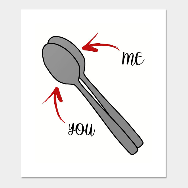 Big Spoon Little Spoon - Spooning - Poster und Kunst | TeePublic DE