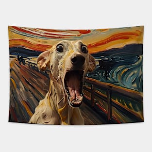 The Scream Dog Tapestry