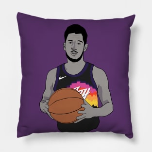 Devin Booker Phoenix Basketball Minimalist Pillow