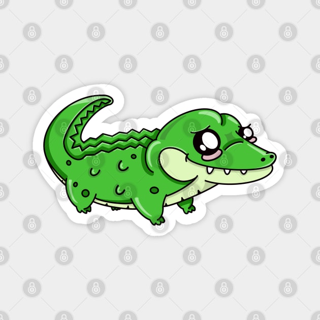 Kawaii Alligatorito! Magnet by papajohn41690