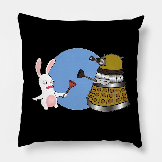 Raving Dalek Pillow by VivianDeb89