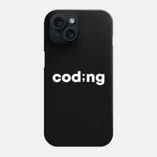 Coding Wordmark Phone Case