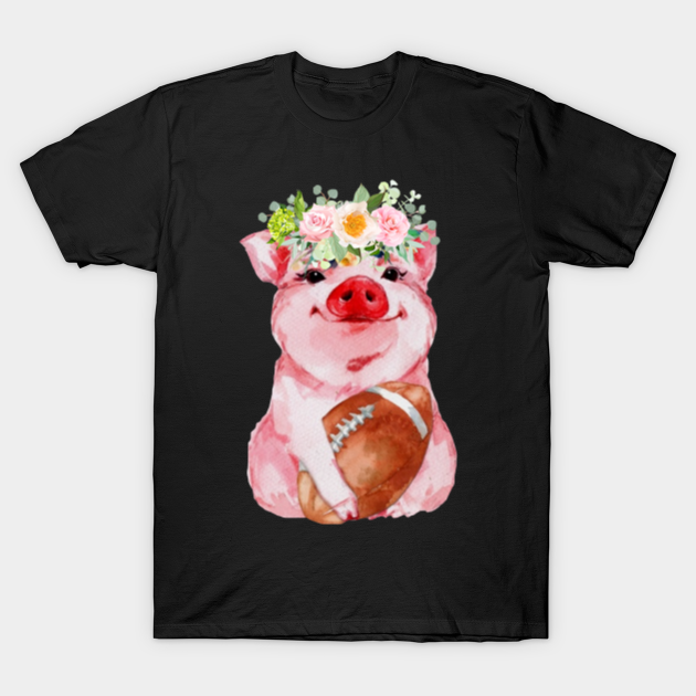 Discover Pig Rugby Ball Football - Football - T-Shirt