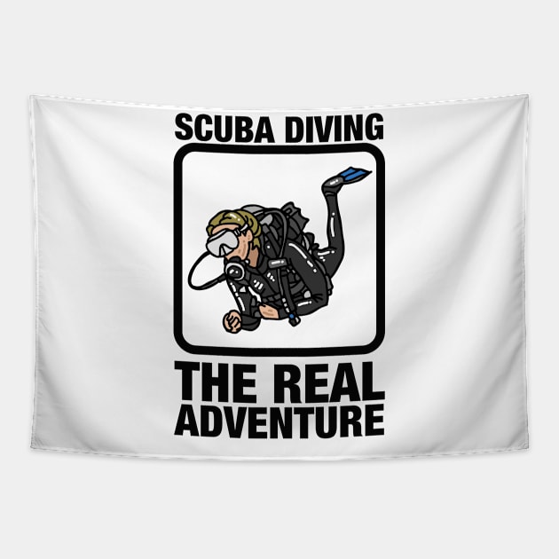 Scuba diving Tapestry by oneduystore