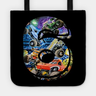 Kids 6 Year Old Monster Truck Six Years Old Tote