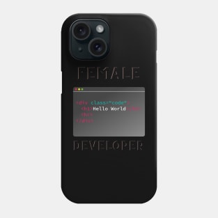 Female developer Phone Case