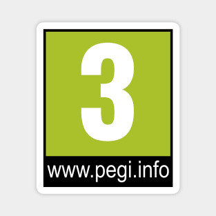 Videogame Label Pegi 3 Magnet