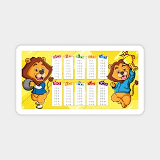 Multiplication table mug Magnet