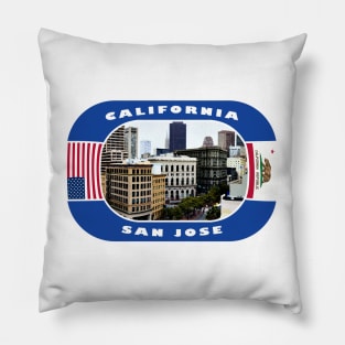 California, San Jose City, USA Pillow