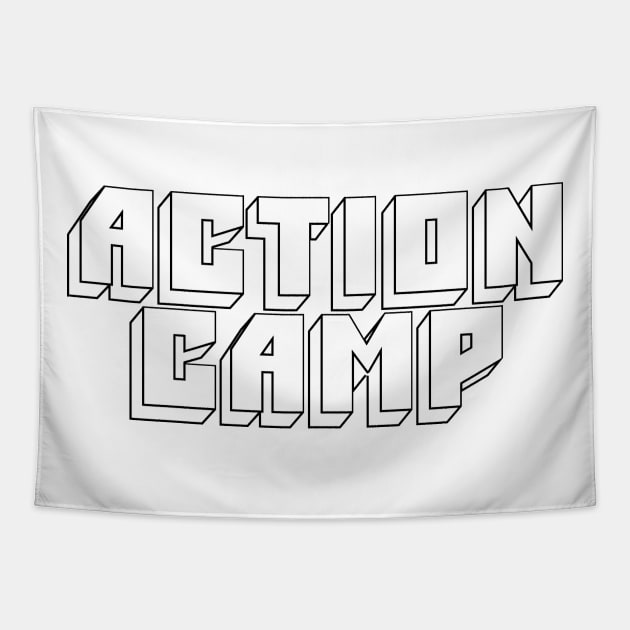 Action Camp Big Muff logo (Black) Tapestry by ActionCamp