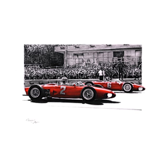 Ferrari 156 f1. Monza 1961 by oleynik