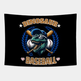 dinosaur baseball Tapestry