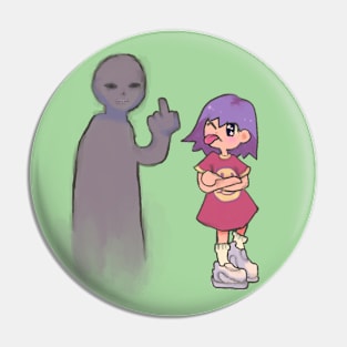 I'm not scared of monsters! Ver. 2 (transparent) Pin