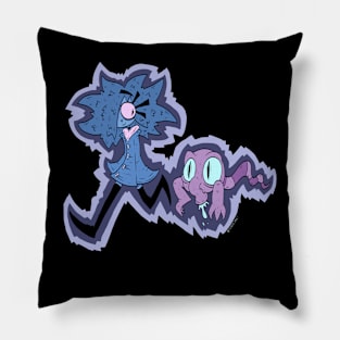 Sabel and Snivil Pillow