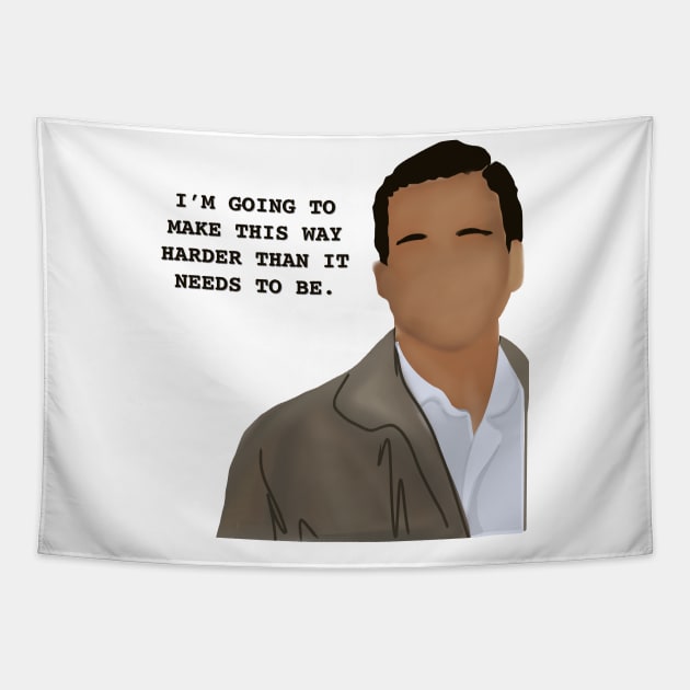 The office quote Tapestry by Andrea Ruiz Designs