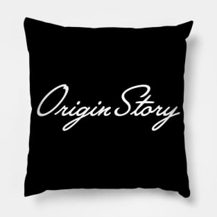 Origin Story Compass (white) Pillow