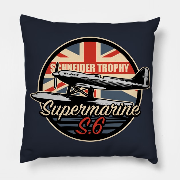 Supermarine S.6 Pillow by TCP