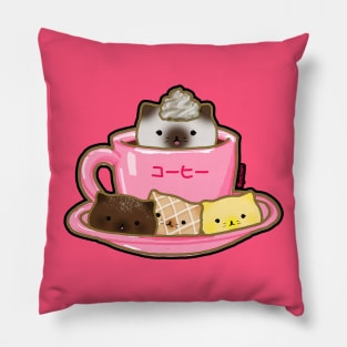 Cup of Kitty Pillow