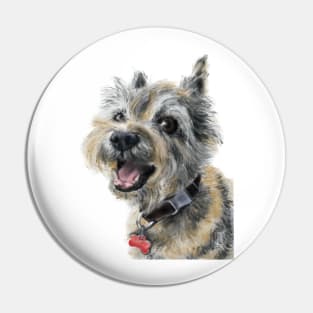 A Happy Smiling Cairn Terrier Pin