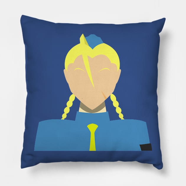 Alpha Cammy Vector Pillow by MagicFlounder