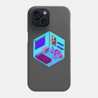 Vaporwave pink blue purple tumbler bedroom Phone Case