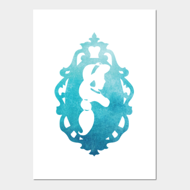 Download Jasmine Silhouette Frame - Princess Jasmine - Posters and ...