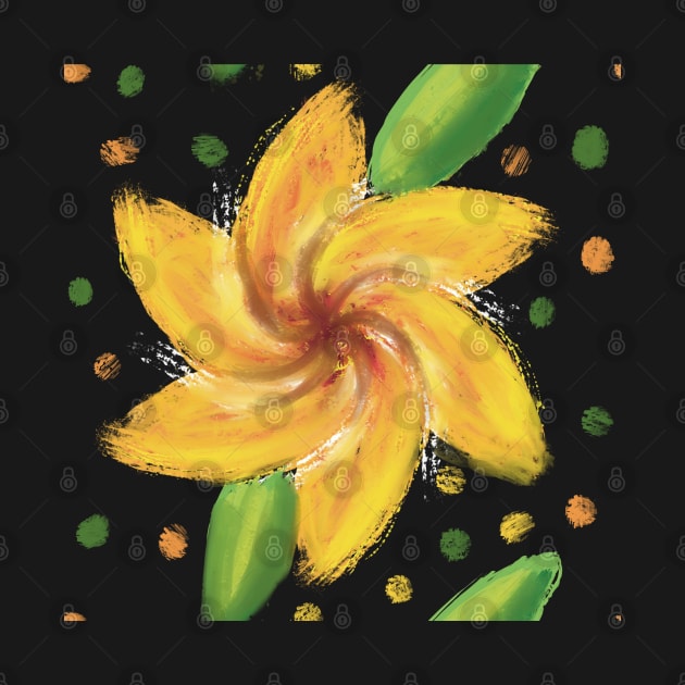 Oil painting flower pattern by hdesign66