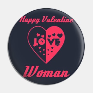 Heart in Love to Valentine Day Woman Pin