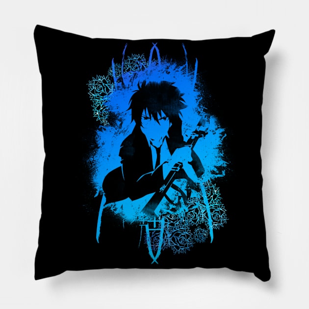 Flame and Sword Pillow by Scailaret