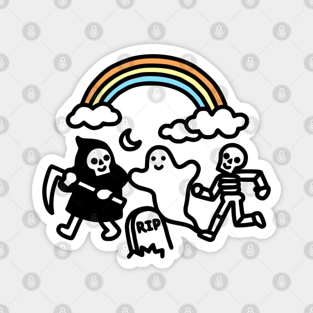 Super Spooky Doodle Magnet by obinsun