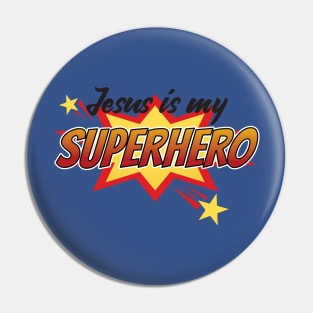 Jesus is my Superhero VBS Christian T-Shirt Pin