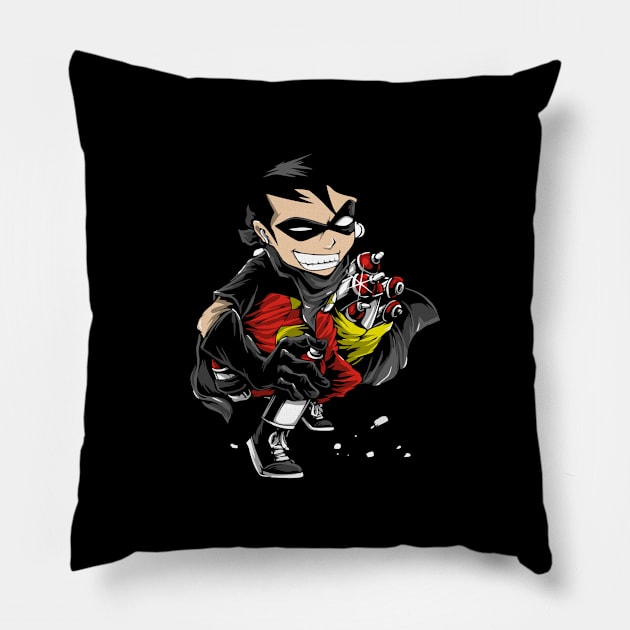 cartoon-character-super-hero Pillow by windhamshop