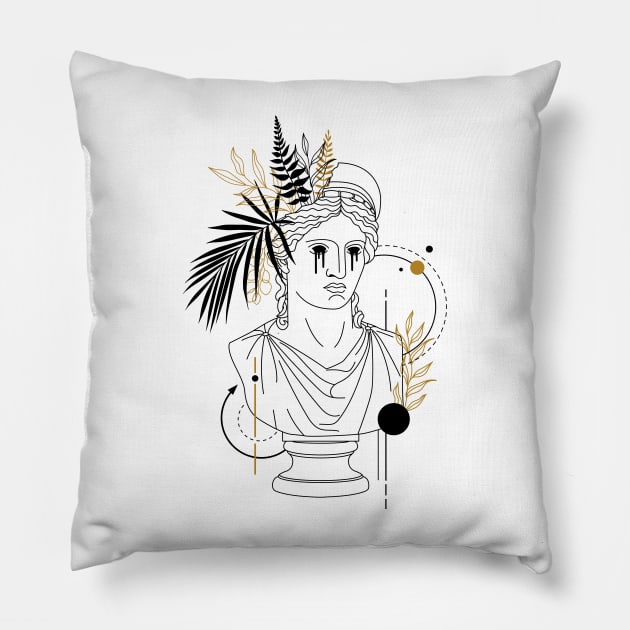 Hera Goddess of marriage, women, childbirth, and family Pillow by Wisdom-art