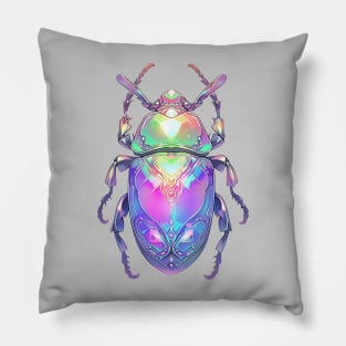 Cute Opal Beetle Pillow