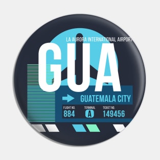 Guatemala City (GUA) Airport // Sunset Baggage Tag Pin