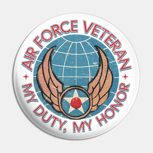 Air Force Veteran Pin by Distant War