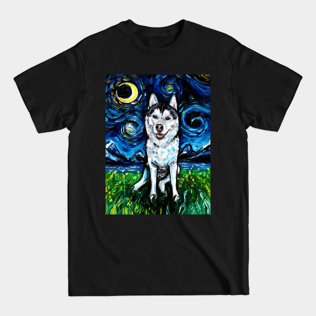 Discover Husky Night 2 - Dog - T-Shirt