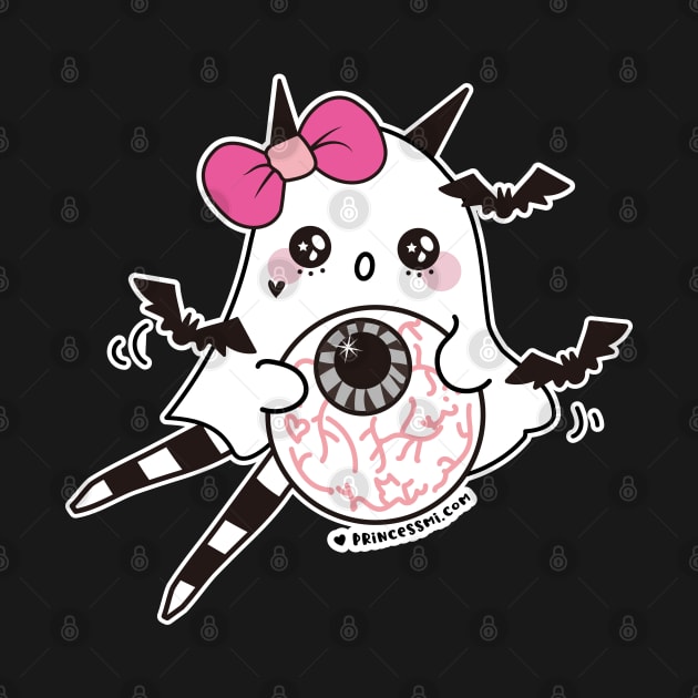 kawaii cute ghost cute spooky , cute halloween by princessmi-com