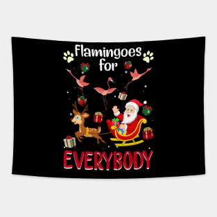 Flamingoes For Everybody Christmas For Flamingo Lover Tapestry