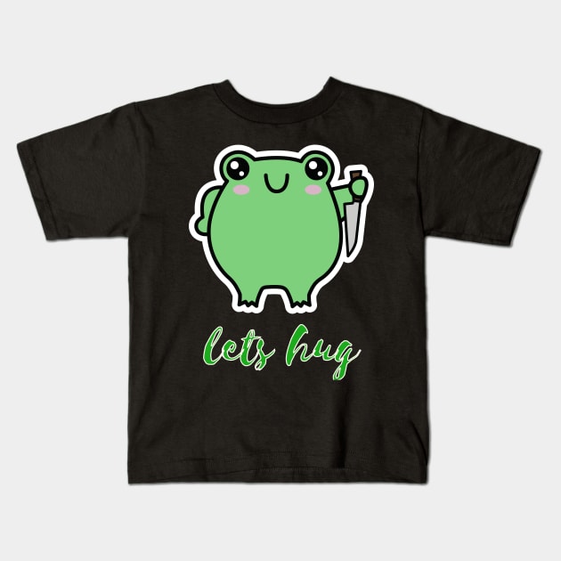 Lets Hug - Cute Frog - Kids T-Shirt