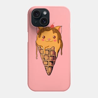 cat ice cream Phone Case