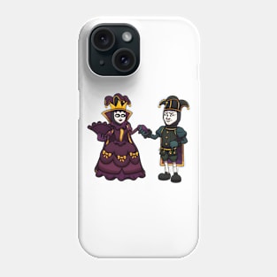 Venice Carnival Jester Couple Phone Case